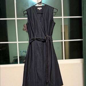 Calvin Klein Dark Denim Midi Dress